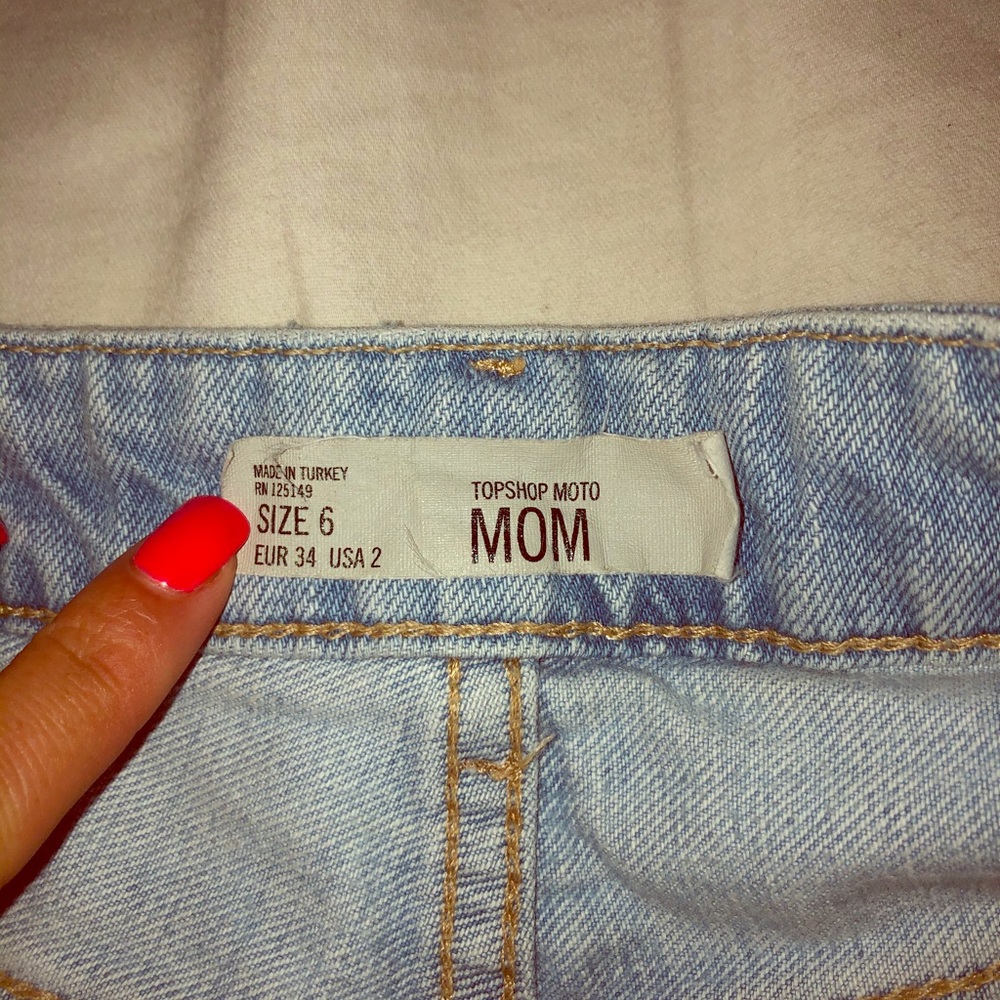Top shop high rise mom shorts